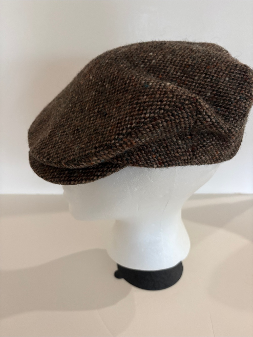 HANNA HATS WOOL NEWSBOY TWEED CAP SIZE Medium